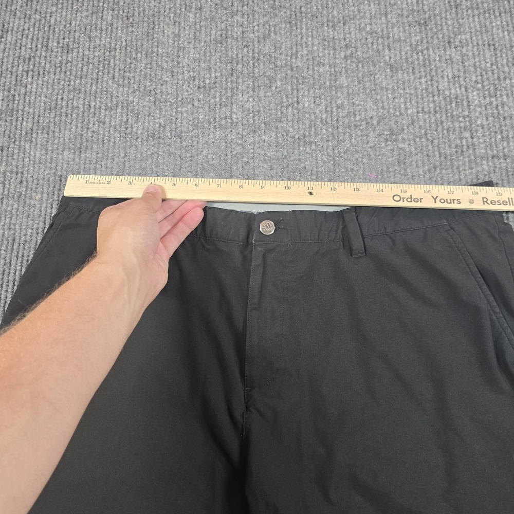 Adidas Shorts Mens 40 Black Chino Microfiber Stretch Golf Casual Summer - Picture 11 of 13